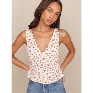 Reformation | Vireo Floral Tank Top Size Medium